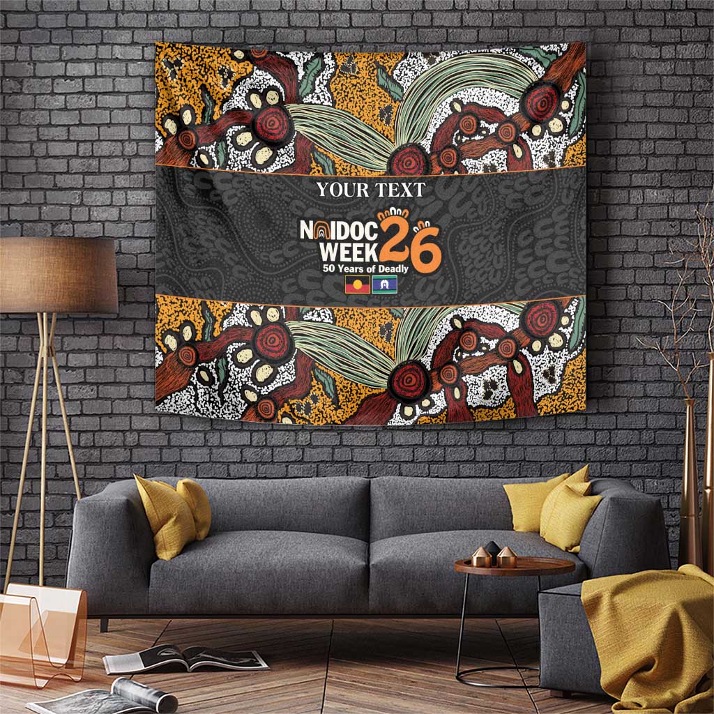 Personalised NAIDOC Deadly 50 Years Tapestry Minimalist Aboriginal Art