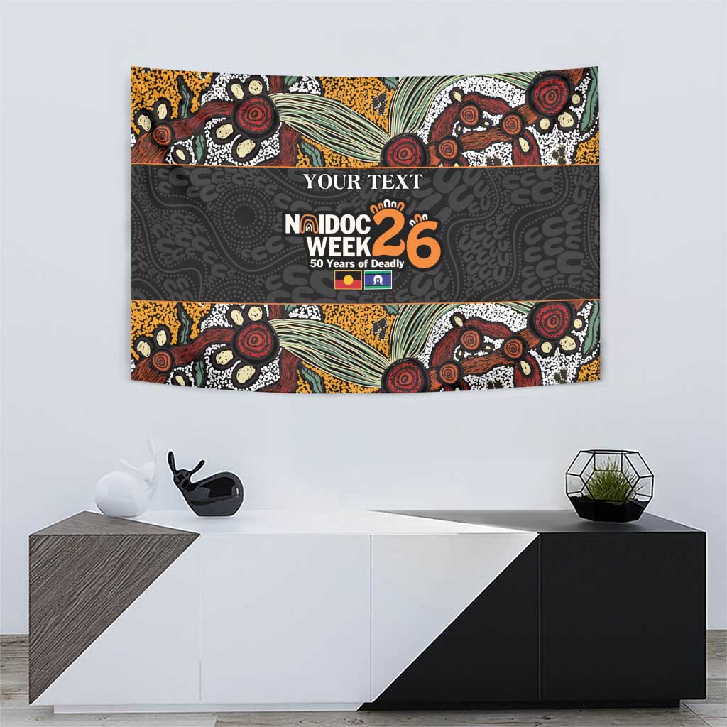 Personalised NAIDOC Deadly 50 Years Tapestry Minimalist Aboriginal Art