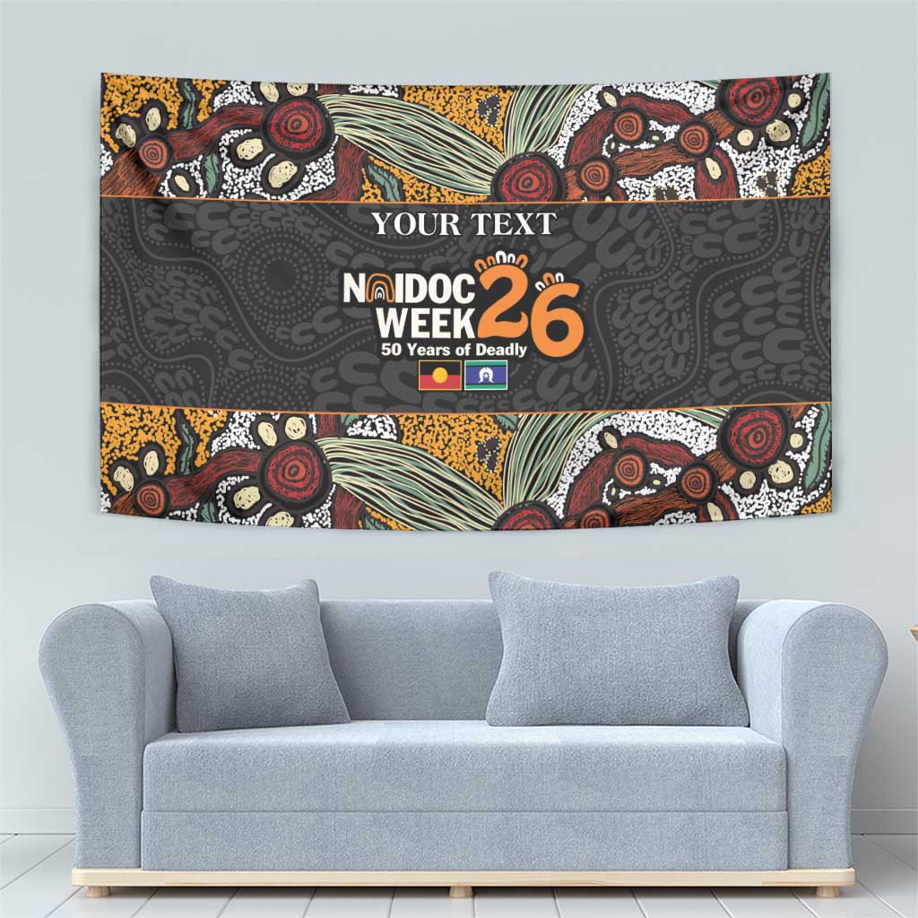 Personalised NAIDOC Deadly 50 Years Tapestry Minimalist Aboriginal Art