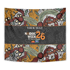 Personalised NAIDOC Deadly 50 Years Tapestry Minimalist Aboriginal Art