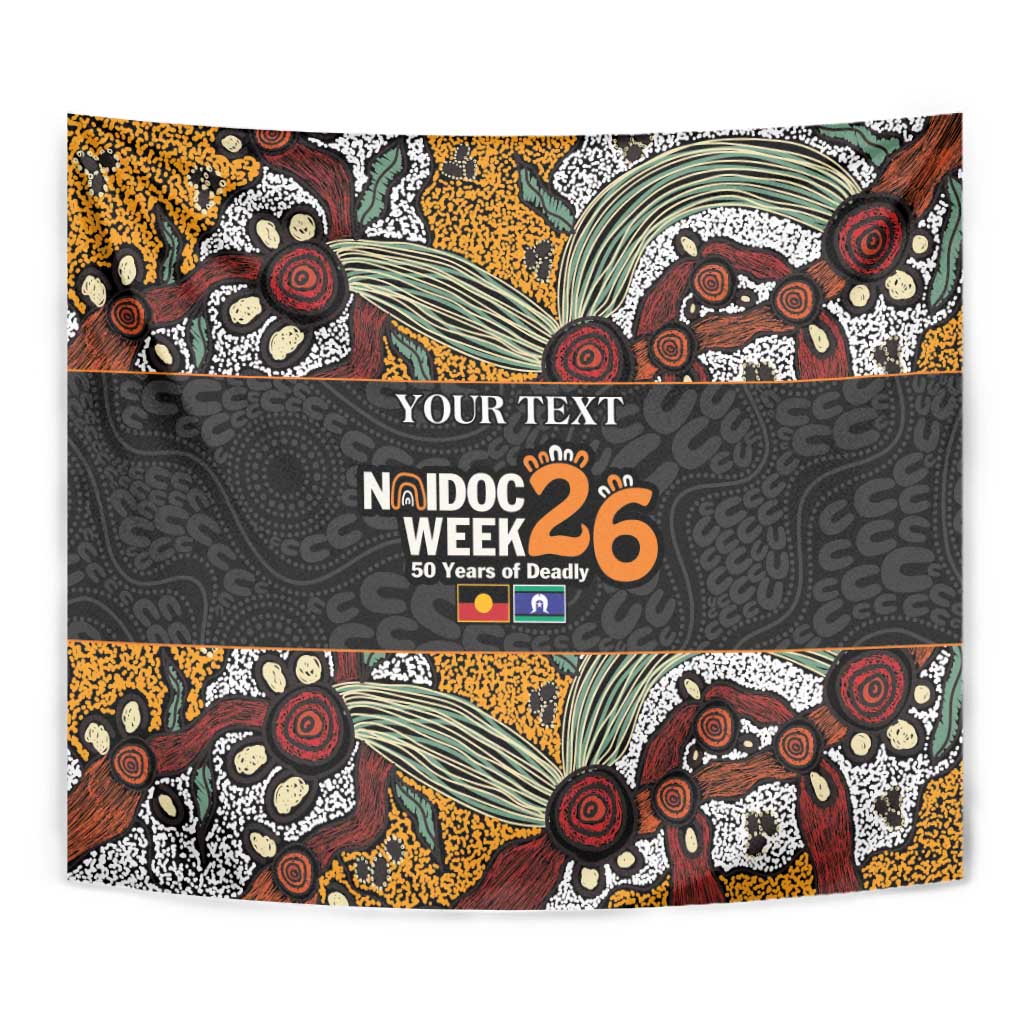 Personalised NAIDOC Deadly 50 Years Tapestry Minimalist Aboriginal Art