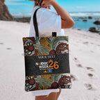 Personalised NAIDOC Deadly 50 Years Tote Bag Minimalist Aboriginal Art