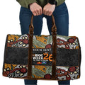 Personalised NAIDOC Deadly 50 Years Travel Bag Minimalist Aboriginal Art
