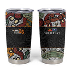 Personalised NAIDOC Deadly 50 Years Tumbler Cup Minimalist Aboriginal Art