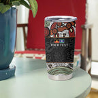 Personalised NAIDOC Deadly 50 Years Tumbler Cup Minimalist Aboriginal Art