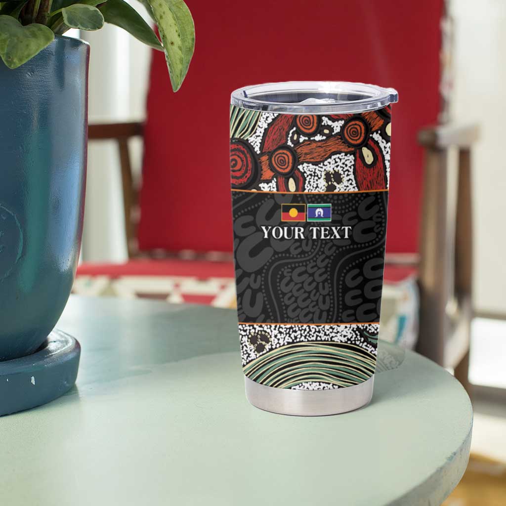 Personalised NAIDOC Deadly 50 Years Tumbler Cup Minimalist Aboriginal Art