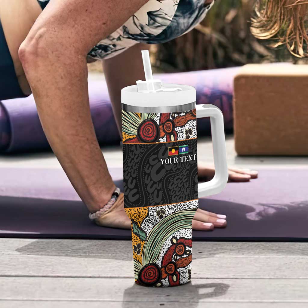 Personalised NAIDOC Deadly 50 Years Tumbler With Handle Minimalist Aboriginal Art
