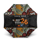 Personalised NAIDOC Deadly 50 Years Umbrella Minimalist Aboriginal Art