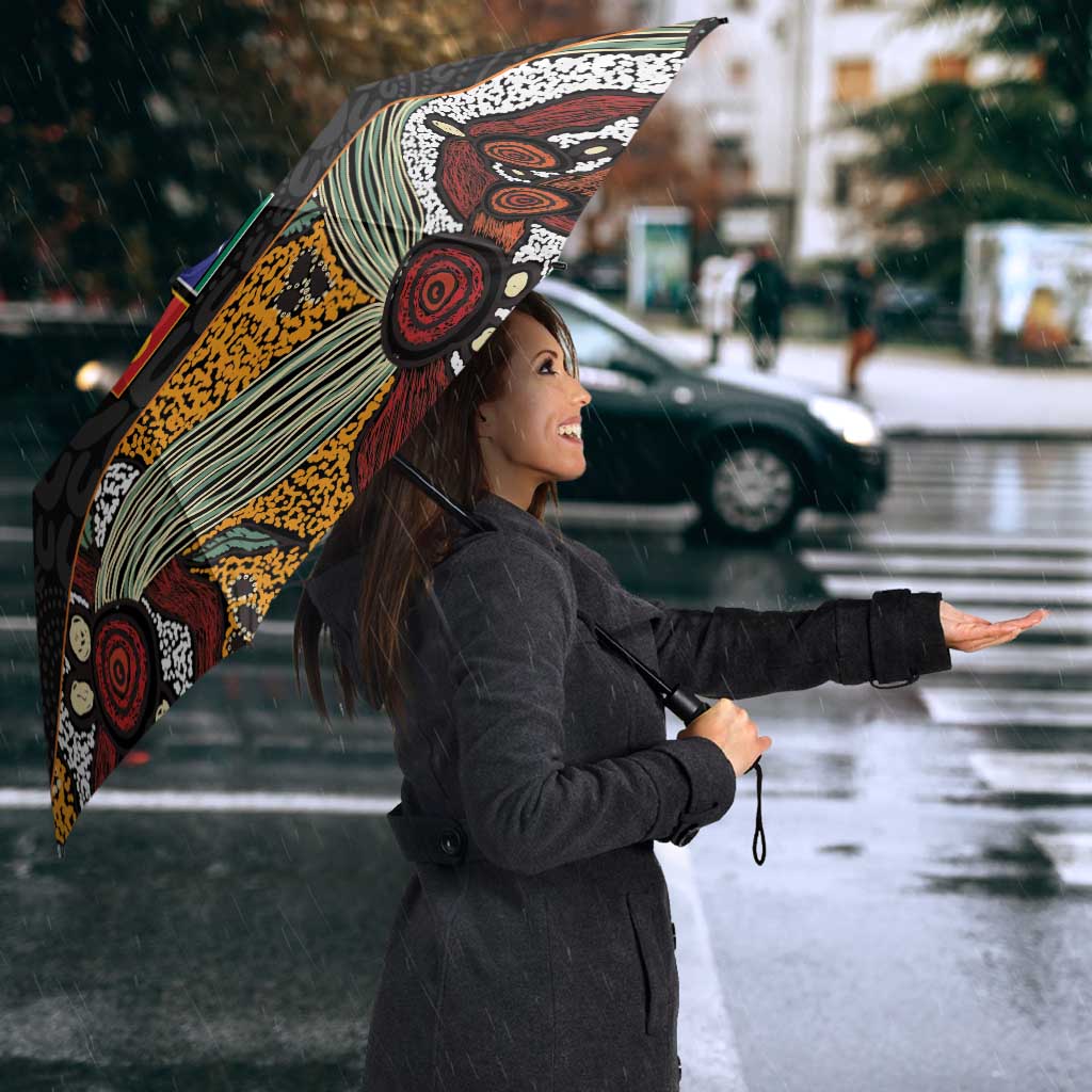 Personalised NAIDOC Deadly 50 Years Umbrella Minimalist Aboriginal Art