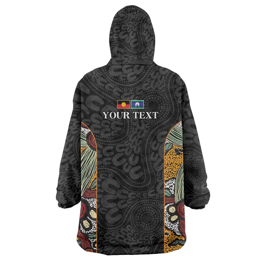 Personalised NAIDOC Deadly 50 Years Wearable Blanket Hoodie Minimalist Aboriginal Art