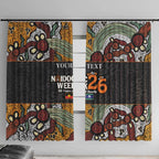 Personalised NAIDOC Deadly 50 Years Window Curtain Minimalist Aboriginal Art
