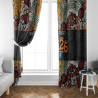 Personalised NAIDOC Deadly 50 Years Window Curtain Minimalist Aboriginal Art