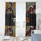 Personalised NAIDOC Deadly 50 Years Window Curtain Minimalist Aboriginal Art