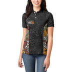 Personalised NAIDOC Deadly 50 Years Women Polo Shirt Minimalist Aboriginal Art