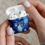NAIDOC Deadly 50 Years AirPods Case Jellyfish Aboriginal Culture Inspired Blue