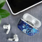 NAIDOC Deadly 50 Years AirPods Case Jellyfish Aboriginal Culture Inspired Blue