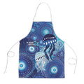 NAIDOC Deadly 50 Years Apron Jellyfish Aboriginal Culture Inspired Blue