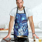 NAIDOC Deadly 50 Years Apron Jellyfish Aboriginal Culture Inspired Blue