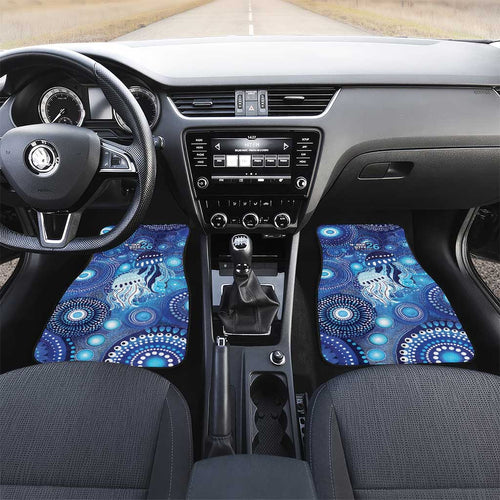 NAIDOC Deadly 50 Years Car Mats Jellyfish Aboriginal Culture Inspired Blue