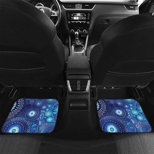 NAIDOC Deadly 50 Years Car Mats Jellyfish Aboriginal Culture Inspired Blue