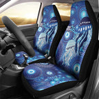 NAIDOC Deadly 50 Years Car Seat Cover Jellyfish Aboriginal Culture Inspired Blue