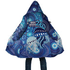 NAIDOC Deadly 50 Years Cloak Jellyfish Aboriginal Culture Inspired Blue