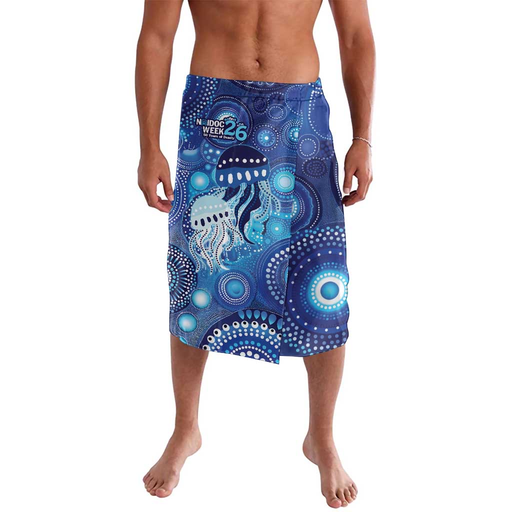 NAIDOC Deadly 50 Years Lavalava Jellyfish Aboriginal Culture Inspired Blue