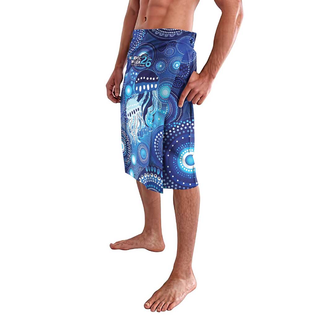NAIDOC Deadly 50 Years Lavalava Jellyfish Aboriginal Culture Inspired Blue