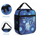 NAIDOC Deadly 50 Years Lunch Bag Jellyfish Aboriginal Culture Inspired Blue