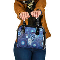 NAIDOC Deadly 50 Years Shoulder Handbag Jellyfish Aboriginal Culture Inspired Blue