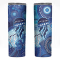 NAIDOC Deadly 50 Years Skinny Tumbler Jellyfish Aboriginal Culture Inspired Blue