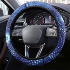 NAIDOC Deadly 50 Years Steering Wheel Cover Jellyfish Aboriginal Culture Inspired Blue