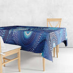 NAIDOC Deadly 50 Years Tablecloth Jellyfish Aboriginal Culture Inspired Blue