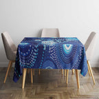 NAIDOC Deadly 50 Years Tablecloth Jellyfish Aboriginal Culture Inspired Blue
