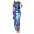 NAIDOC Deadly 50 Years Tank Maxi Dress Jellyfish Aboriginal Culture Inspired Blue