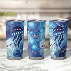 NAIDOC Deadly 50 Years Tumbler Cup Jellyfish Aboriginal Culture Inspired Blue