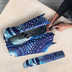 NAIDOC Deadly 50 Years Umbrella Jellyfish Aboriginal Culture Inspired Blue