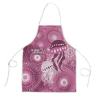 NAIDOC Deadly 50 Years Apron Jellyfish Aboriginal Culture Inspired Pink