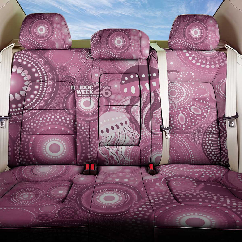 NAIDOC Deadly 50 Years Back Car Seat Cover Jellyfish Aboriginal Culture Inspired Pink