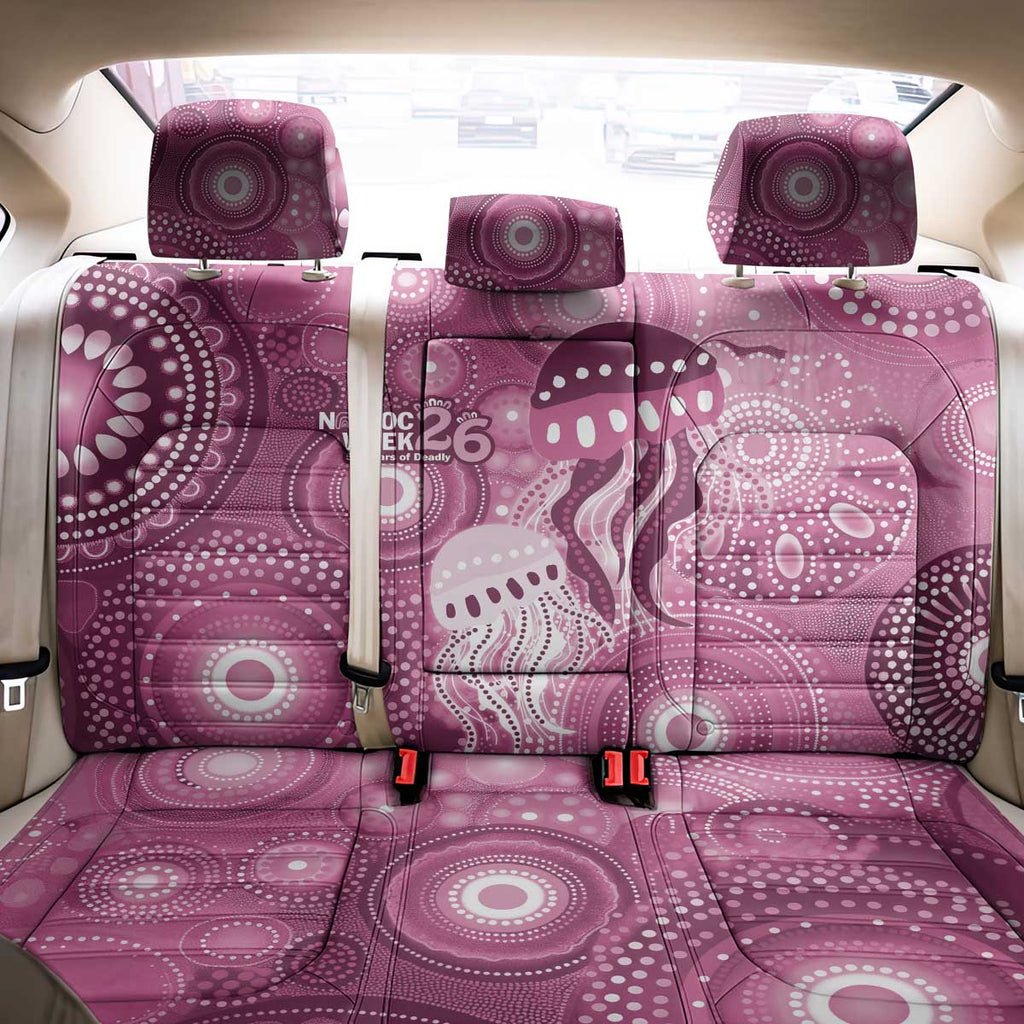 NAIDOC Deadly 50 Years Back Car Seat Cover Jellyfish Aboriginal Culture Inspired Pink
