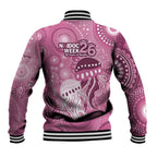 NAIDOC Deadly 50 Years Baseball Jacket Jellyfish Aboriginal Culture Inspired Pink