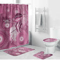 NAIDOC Deadly 50 Years Bathroom Set Jellyfish Aboriginal Culture Inspired Pink