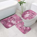 NAIDOC Deadly 50 Years Bathroom Set Jellyfish Aboriginal Culture Inspired Pink