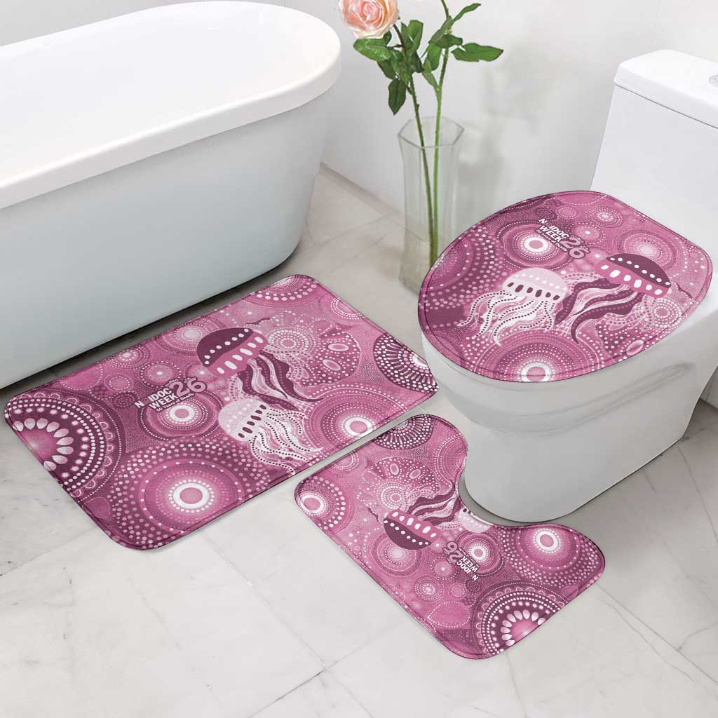 NAIDOC Deadly 50 Years Bathroom Set Jellyfish Aboriginal Culture Inspired Pink