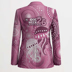 NAIDOC Deadly 50 Years Blazer Jellyfish Aboriginal Culture Inspired Pink