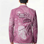 NAIDOC Deadly 50 Years Blazer Jellyfish Aboriginal Culture Inspired Pink