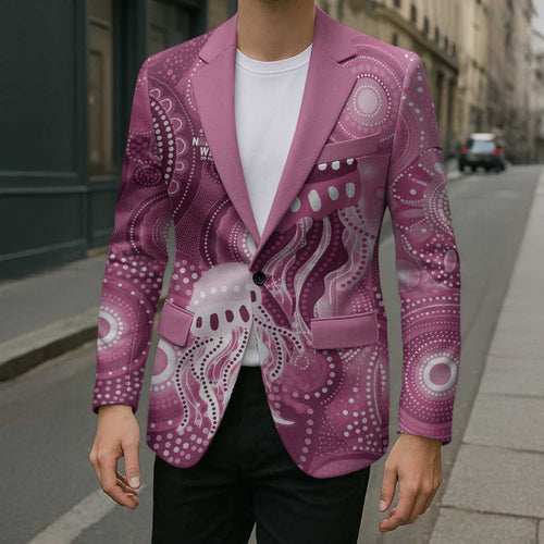 NAIDOC Deadly 50 Years Blazer Jellyfish Aboriginal Culture Inspired Pink
