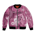 NAIDOC Deadly 50 Years Bomber Jacket Jellyfish Aboriginal Culture Inspired Pink
