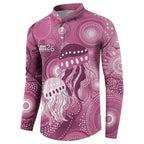 NAIDOC Deadly 50 Years Button Sweatshirt Jellyfish Aboriginal Culture Inspired Pink