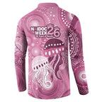 NAIDOC Deadly 50 Years Button Sweatshirt Jellyfish Aboriginal Culture Inspired Pink